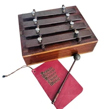 Antique 1930 Deagan Xylophone Mallet 300 4 Chime Bell Dinner