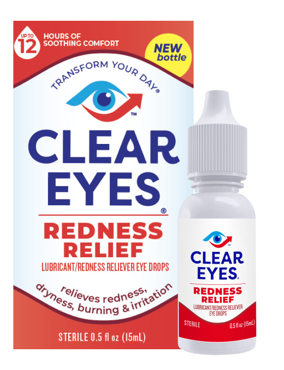 Clear Eyes Redness Relief Lubricant Redness Relief Eye Drops, 0.5 oz