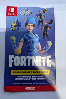 Nintendo Switch Fortnite Wildcat Code READ SLIDES
