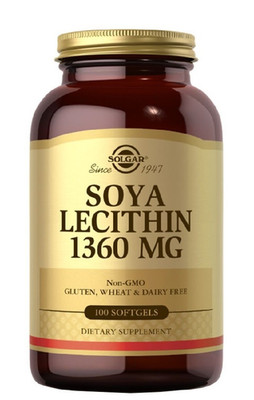 SOLGAR SOJA-LECITHIN 1360 mg   100 Kapseln   SOJA-LECITHIN