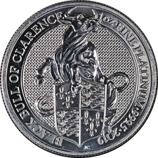2019 Great Britain 1oz Platinum Queen