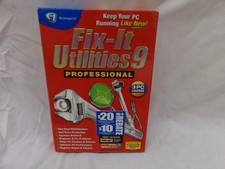 Fix-It Utilities 9 Professional PC Maintenance Windows XP  Vista AVANQUEST NEW