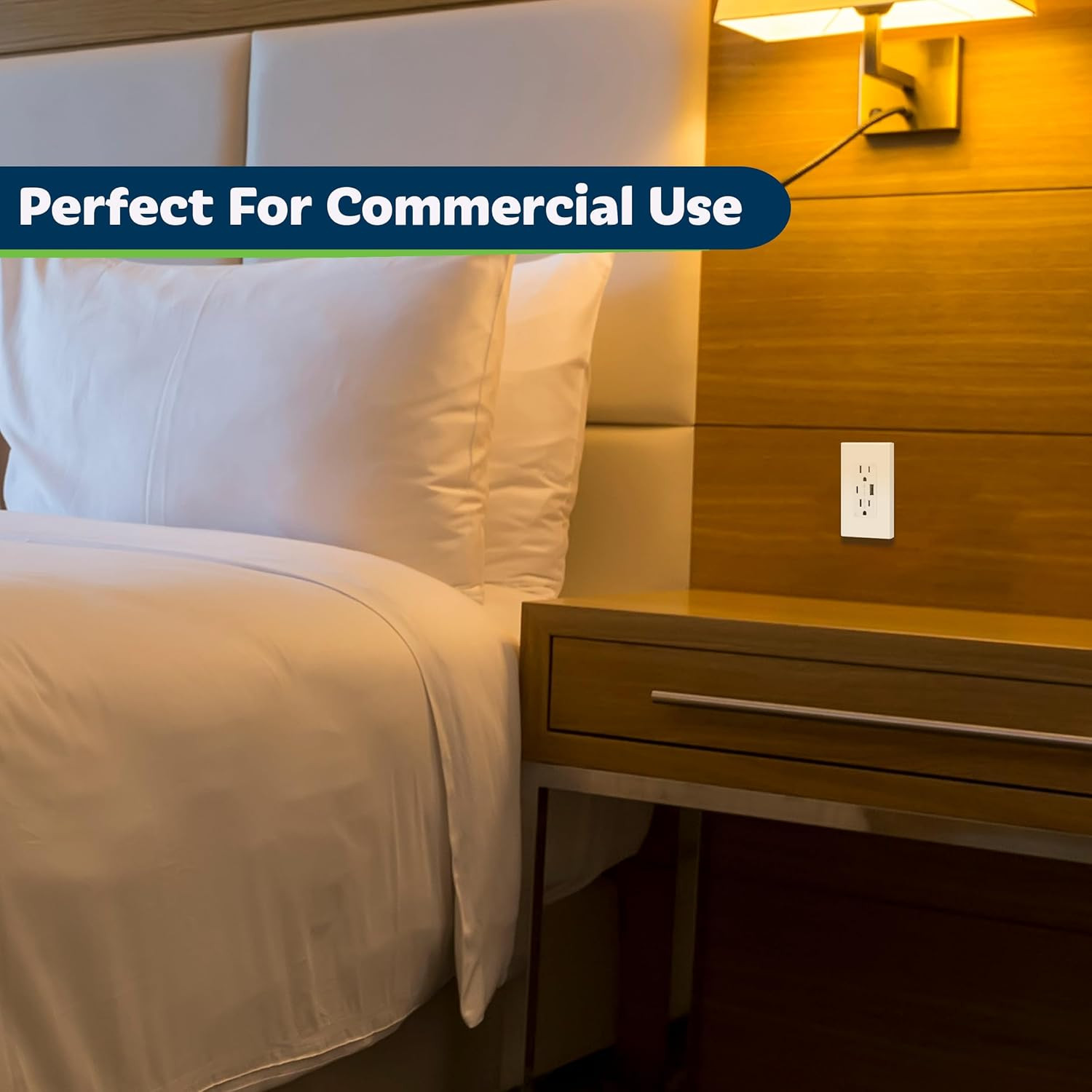 USB Outlet, Type C & Type a USB Wall Outlet, 15 Amp Tamper Resistant Receptacle