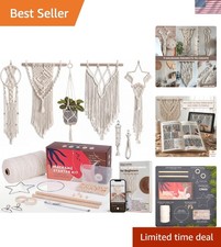 Ultimate DIY Macrame Kit for Beginners - 112 Supplies 7 Elegant Projects