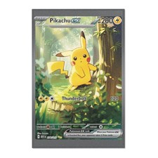 Pikachu EX 276/217 Pokemon Card Rug 24x36" Anime Room Ascended Heroes Carpet 