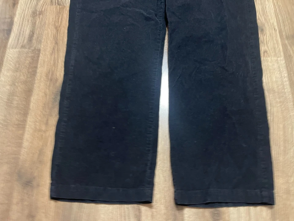 Pantalones Croft & Barrow, para hombre talla 40x32, negros, pierna recta, pana Foto 3 de 4