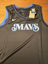 Nike NBA Dallas Mavericks City Edition Dri-FIT Men's Jersey 2XL Black/Blue