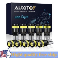 10PCS LED License Plate Interior Light Bulb Super T10 194 168 W5W 2825 6000K