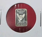 Tire / Wheel with Wings - 1 Gram .999 Fine Pure Silver Mini Proof Bar Ingot
