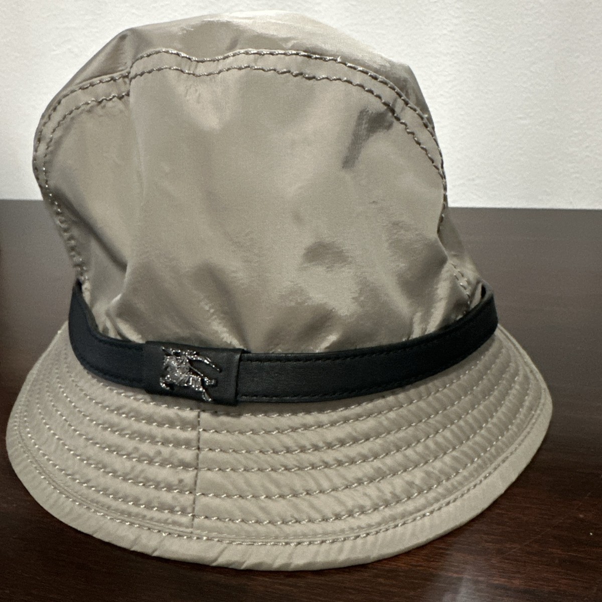 Burberry Check EKD Bucket Hat Burberry Beige Check Fleece Bucket Hat Burberry main image 4