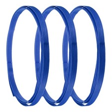 3 St&uuml;ck Bambusstreifen f&uuml;r Flechten, 0,6"x3 m f&uuml;r Handwerk, blau