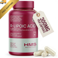 HMS Nutrition Stabilized R-Lipoic Acid 300 mg per 60 Count Pack of 1 