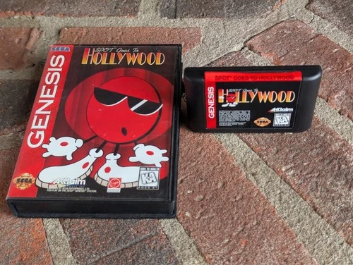 Spot Goes To Hollywood Sega Genesis Authentic Tested & Working