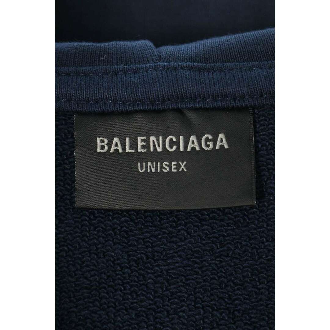 ssssssBALENCIAGA　トルーパー International Zip-up Hoodie Small Fit in Marine Blue