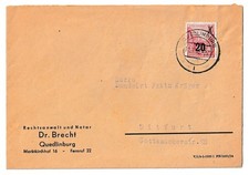 DDR Bedarfbrief Berlin C2 Stalinallee MiNr. 327 Notar Quedlinburg nach Ditfurt