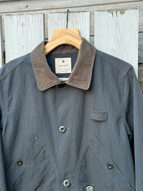 snow peak takibi jacket fire resistant bonfire series chore jacket fits large