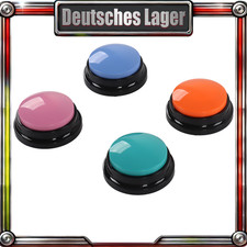 4er Set Sprachaufnahme-Button 30 Sek. für Hunde & Katzen Training