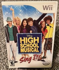 High School Musical: Sing It (Nintendo Wii, 2007) Complete with Manual & Poster