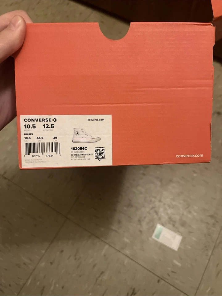 Converses Never Worn Branco/Grannet/Egret | Tamanho 10.5 masculino/12.5 feminino - Imagem 2 de 4