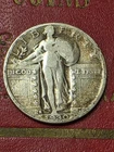1930-S Standing Liberty SILVER Quarter in Fine + Cond  LOW MINTAGE  1.5 MILLION