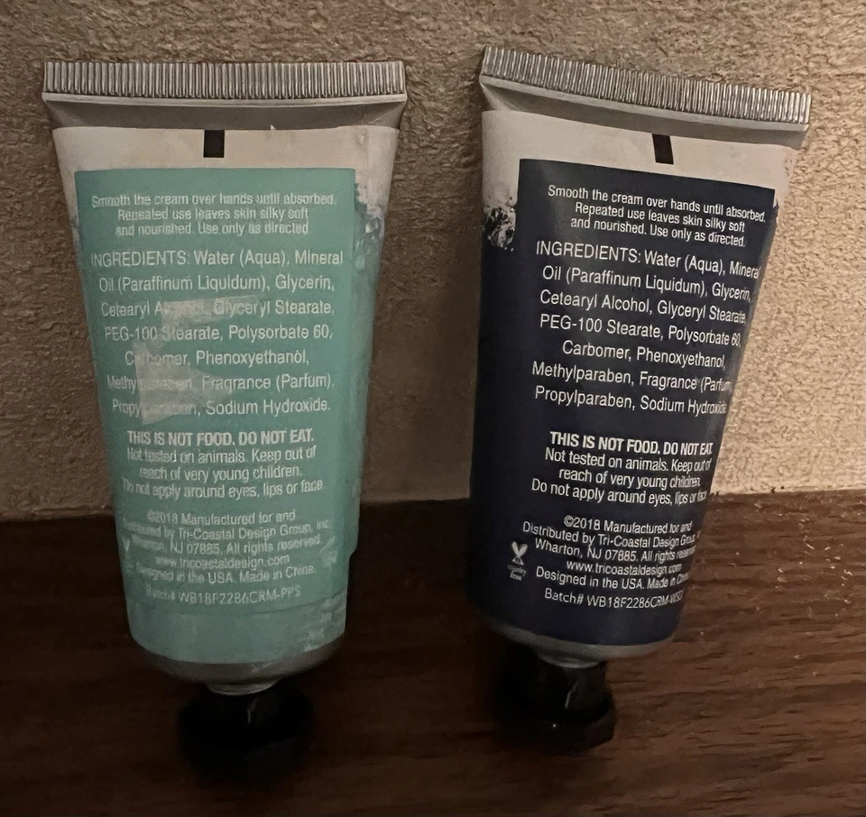 Simple Pleasures 2pk Hand Cream 1.69 fl.oz SEALED Peppermint Swirl, Winter Snow - Image 4 of 4