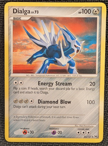 Pokemon - Dialga 23/127 - 2009 Platinum Base Set - NM