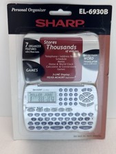 Sharp EL-6930B Electronic Personal Organizer PDA English Spanish Translator NEW
