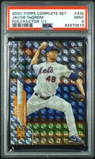 2020 Topps Jacob Degrom Foilfractor # 1/1 PSA 9