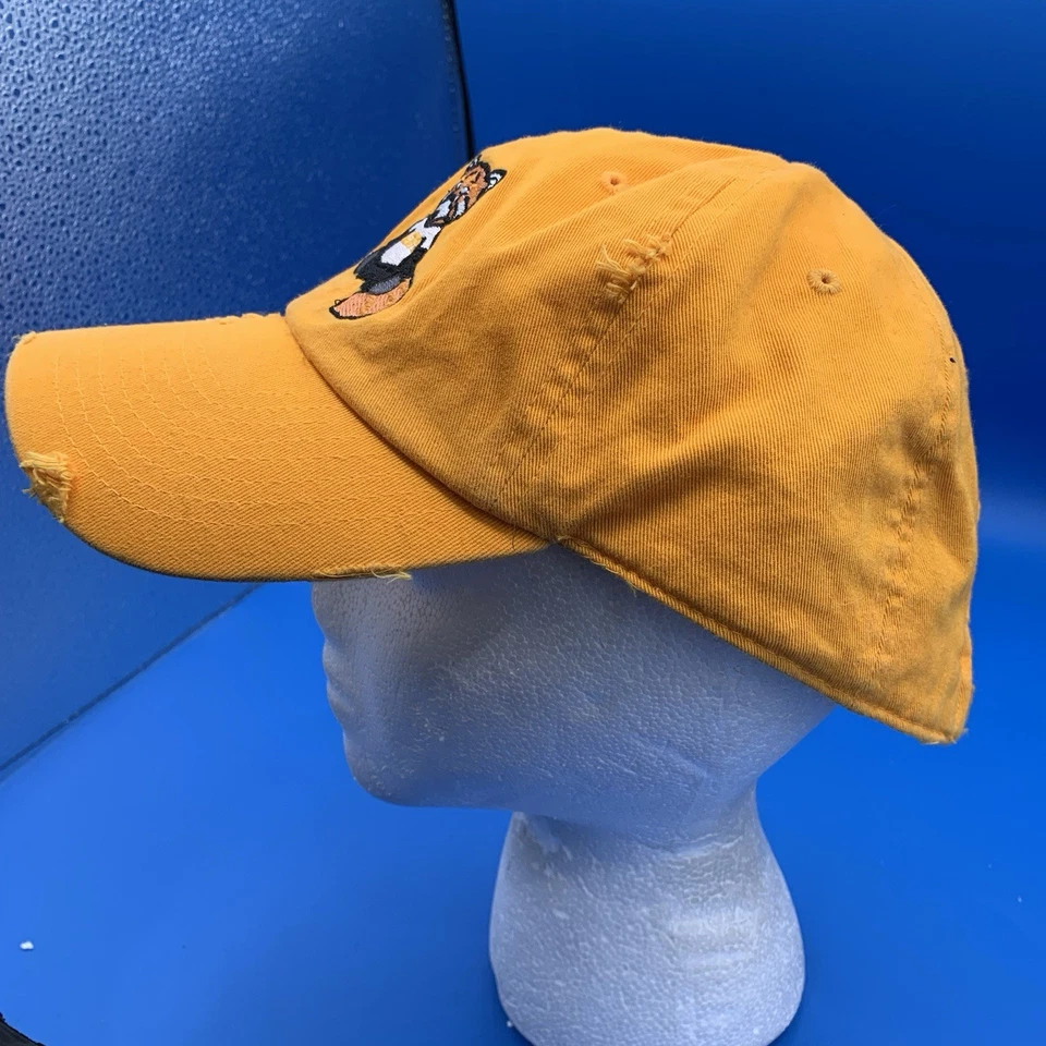 Sombrero Amarillo con Correa OSFA Ajustable Envejecido KBETHOS De Colección Foto 3 de 4