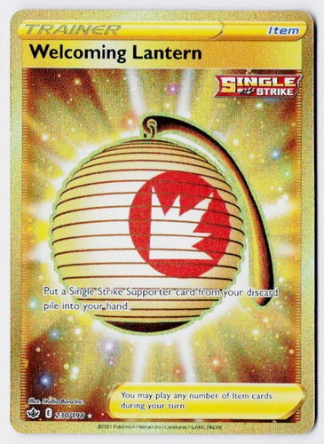 Welcoming Lantern 230/198 Secret Rare Chilling Reign Pokemon Holo NM