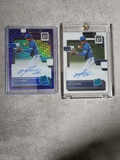 Otto Lopez 2022 Donruss Optic Auto RC. RRS-OL Purple Wave #/88, RRS-OL Base.