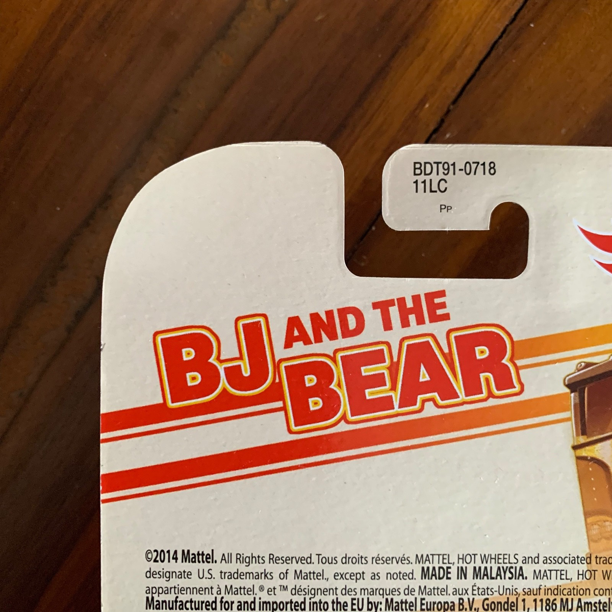 Hot Wheels 2014 Retro Entertainment BJ and the Bear Thunder Roller