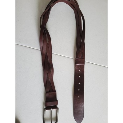 Banana Republic Womens Brown Genuine Leather Braided Belt  display picture 1