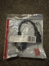 Image of Lindy UK to IEC Power Cable, 0.2m No. 30430