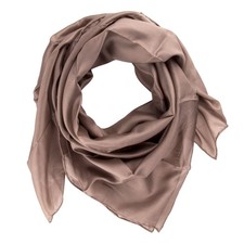 Seidentuch Halstuch Tuch beige Seide 90x90cm