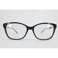 Marchon NYC M-5002 001 Black Gold Glitter Cat Eye Eyeglasses Frames 54-16-135
