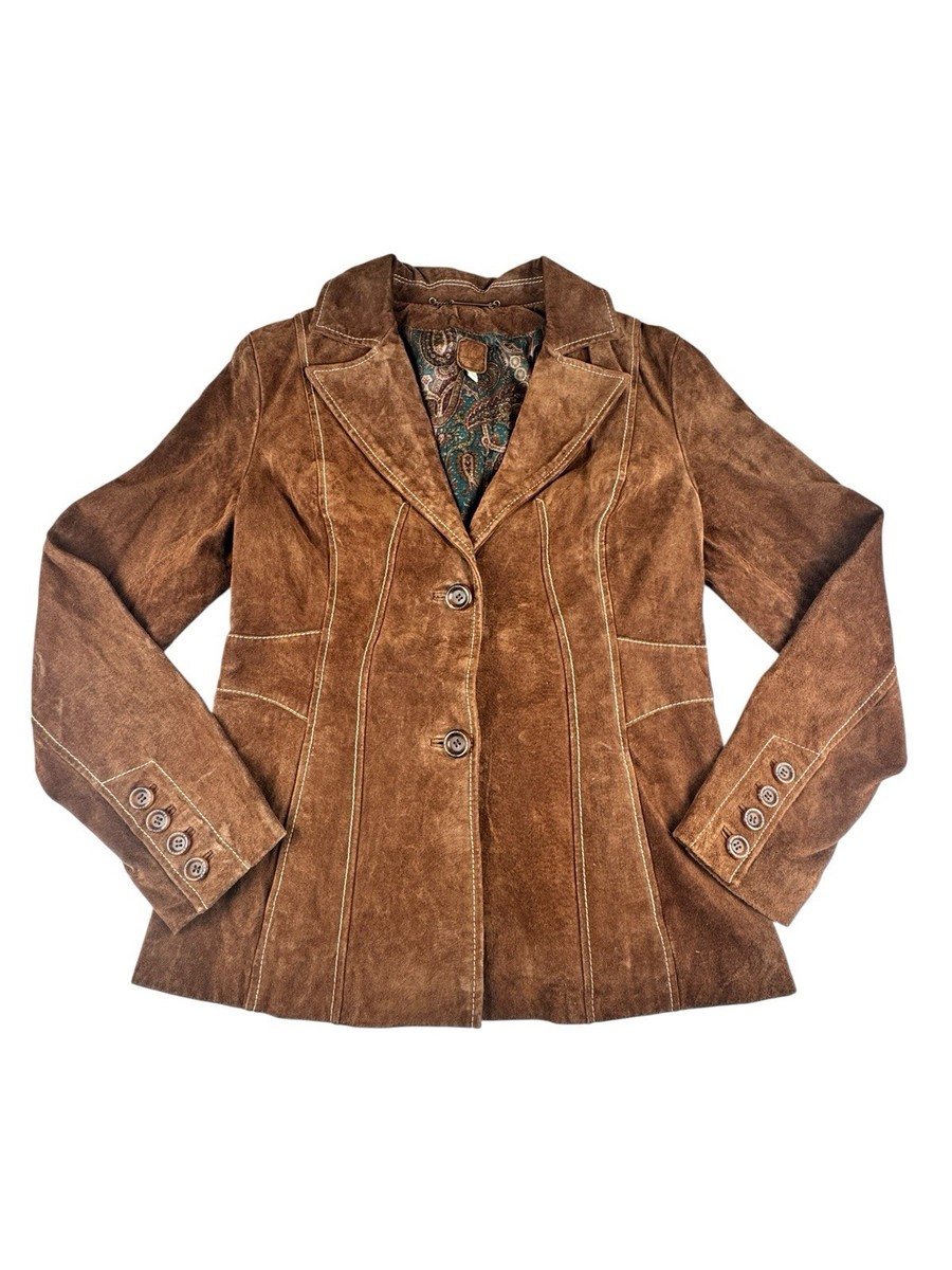Vintage 80's Authentic Wilsons Leather & Suede Jacket US Women's