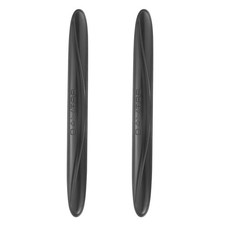 2pcs Car Door Edge Guards Protectors PU Side Door Edge Trim Strip Black
