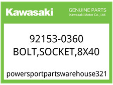 Kawasaki OEM Part 92153-0360 BOLT,SOCKET,8X40