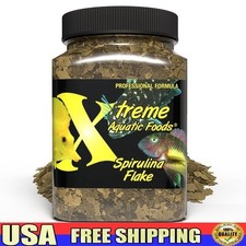 Spirulina Flakes Herbivorous Fish Food Balanced Diet Vibrant Colors Healthy Fish