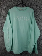 Simply Southern Women's Christmas Long Sleeve T-Shirt XXLarge Merry and Bright