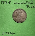 1913 P Lincoln Wheat Cent / Penny 1c Fine