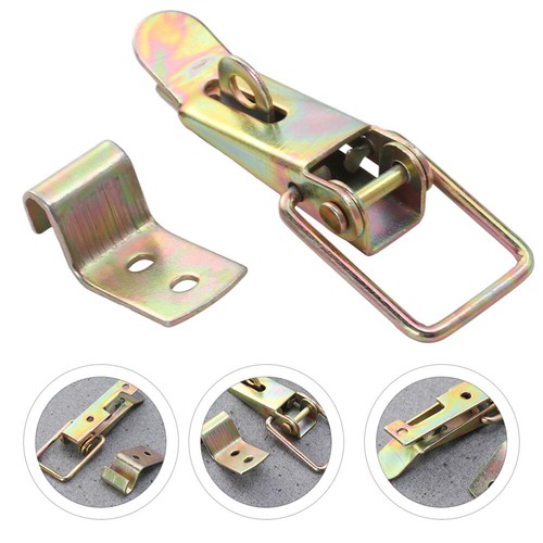 2 Sets Trunk Buckle Flexible Draw Latch for Carriage Truck Door Clamp