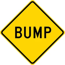 3M EGP Reflective BUMP Road Street Warning Traffic Sign 24 x 24