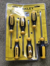 NIB STANLEY STHT60025 Standard 6-Piece Screwdriver Set 4-Slotted 2-Phillips