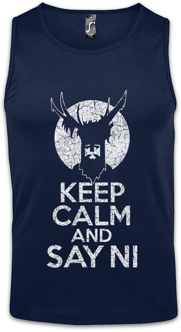 ALTRA Canotta uomo Keep Calm And Say Ni Monty Of Python The Holy Grail Knights