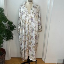 Vintage Oscar De La Renta for Saks Zip-Up Sleep Gown  One size