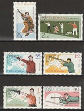 Romania 1965 Stamped European Championships in Shooting Set 37