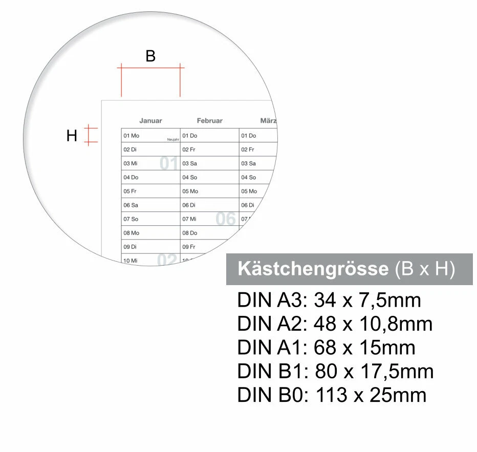 ABWISCHBAR! Kalenderoutlet Wandkalender 2026 grün Jahresplaner 2026 XXXL - Bild 3 von 4