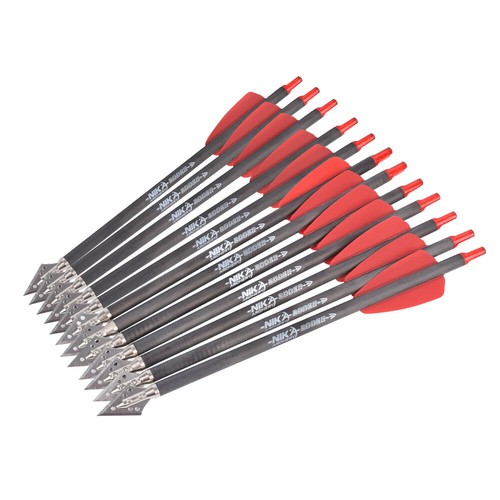 3/6/12PCS Archery Crossbow Bolts 7.5" Carbon Arrows Screw Tip 100Gr Bow Hunting - 第 1/23 張圖片